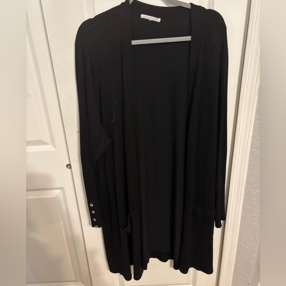 Long black duster